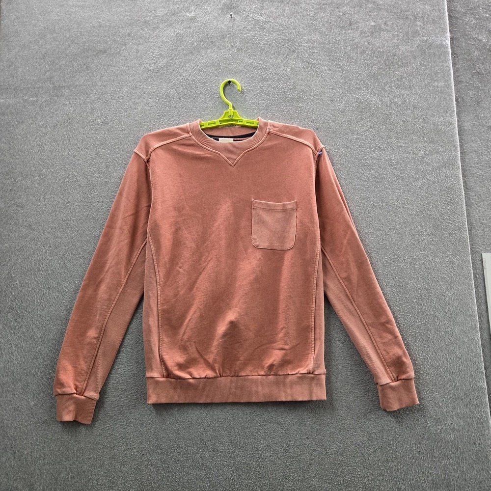 32 Bar Blues Men‎ Sweatshirt L Pink Pocket French Terry Pullover
